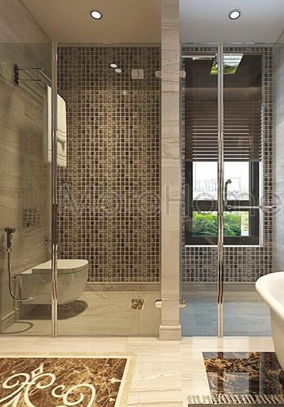  Cửa kính cường lực cho phòng tắm tại biệt thự Vinhomes GreenBay HL30